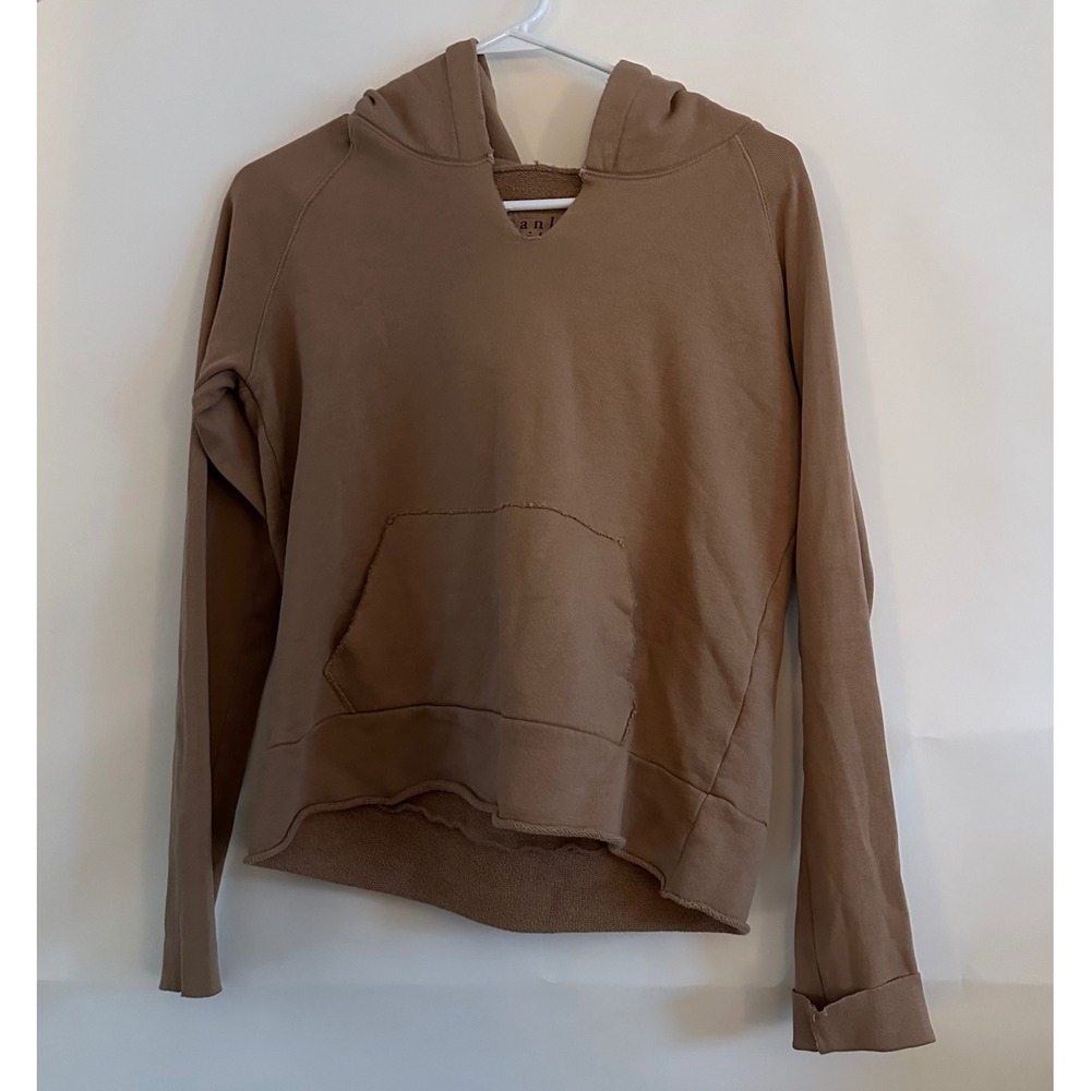 Frank & Eileen Tee Lab Brown Cotton French Terry Hoodie Small